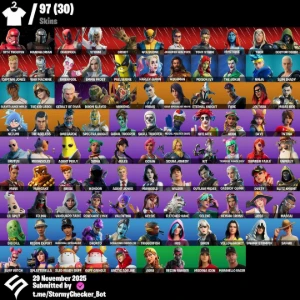 Conta Fortnite + 96 Skins + Machado Leviata