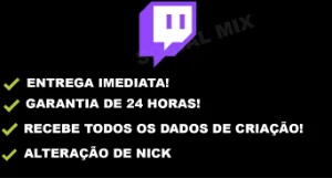 Contas Twitch Podendo Trocar Login Senha Email Toda Sua. - Outros