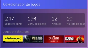 Conta steam LV56 com 247 jogos + 8 mil pontos steam - Outros