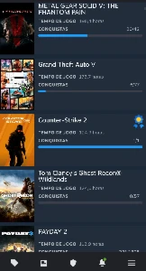 Conta steam LV56 com 247 jogos + 8 mil pontos steam - Outros