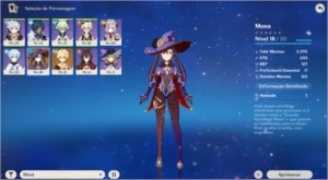 Genshin Impact Conta com Mona AR10 Server NA