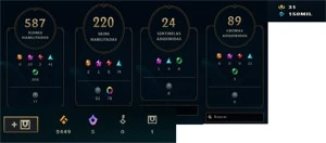 Conta lol D3 full +150k ea + 2400 el Todos personagens - League of Legends