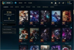CONTA UNRANKED COM 48 SKINS E 91 CHAMPS - League of Legends LOL