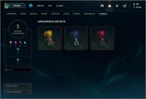CONTA UNRANKED COM 48 SKINS E 91 CHAMPS - League of Legends LOL