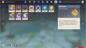 Conta com Diluc, Venti e Keqing AR 43 - Genshin Impact