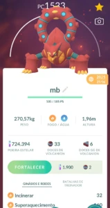 Conta de pokemon go level 45