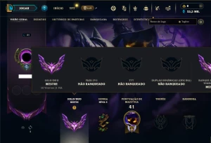 Mestre com 31 Champs e 1 Skin + 14 Fragmentos - League of Legends LOL