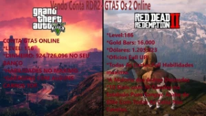 Conta Especial "Red Dead Online" + "Gta5 Online"
