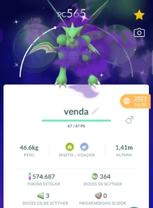 Pokemon Trade Go -- Shiny Scyther - Pokemon GO