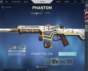 Conta Valorant com varias Skins