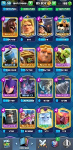 conta Clash Royale com emotes que não voltam mais!!