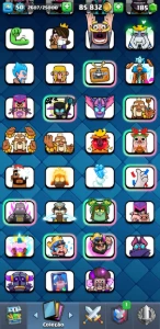 conta Clash Royale com emotes que não voltam mais!!