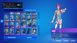 fortnite conta com varias skins funciona somente em pc