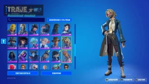 fortnite conta com varias skins funciona somente em pc