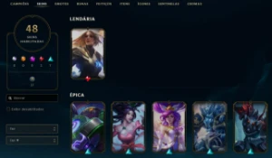 Conta League of Legends Full Acesso - 134 Champs e 48 Skins LOL