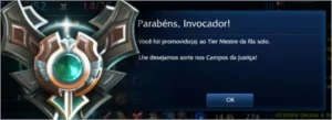 Conta Mestre League of legends com borda mestre. LOL