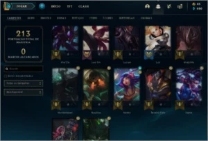 CONTA PLATINA 4 57 CHAMP 29 SKINS - League of Legends LOL