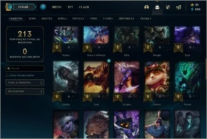 CONTA PLATINA 4 57 CHAMP 29 SKINS - League of Legends LOL