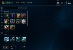 CONTA PLATINA 2 COM 230 SKINS E RARAS + GEMAS-TODOS OS CHAMP - League of Legends LOL