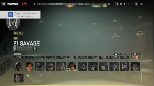 Conta Warzone Com Black Noir, Lara Croft, 21 Savage E Homela - Call of Duty COD