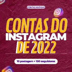 Conta Instagram antigo 2022 com 10 Postagem + 100 seguidor - Redes Sociais