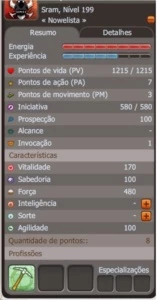 [Promoção ] Sram 199 + 4 char Brinde Helioboros e spiritia. - Dofus