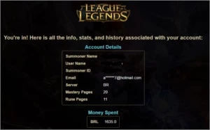 Diamante 5, 100skins +, 11 paginas de runas. BARATO! - League of Legends LOL