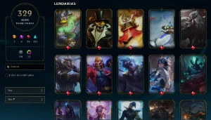 Conta Lol 329 Skins, skins lindas, muitas lendárias e mítica - League of Legends