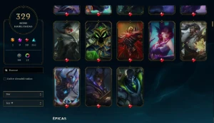 Conta Lol 329 Skins, skins lindas, muitas lendárias e mítica - League of Legends