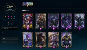 Conta Lol 329 Skins, skins lindas, muitas lendárias e mítica - League of Legends