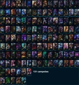 Conta 131campeões/148 skins/19 chromas/Platina III - League of Legends LOL