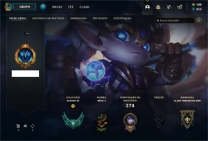 Conta 131campeões/148 skins/19 chromas/Platina III - League of Legends LOL