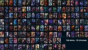 Conta 131campeões/148 skins/19 chromas/Platina III - League of Legends LOL