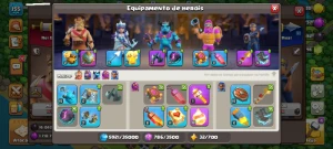 Cv14 - Heróis Muito Fortes - 7649 Gemas - 11 Equip. Épicos - Clash of Clans