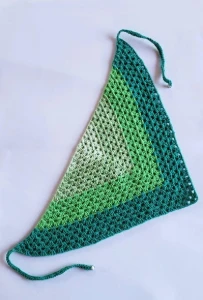 Bandana / Lenço para Cabeça em Crochê - Artesanato e Personalizados