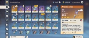 Hutao + Arco de Amos + 4800 gemas - Genshin Impact