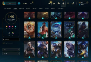 Conta Lol Full Acesso - Lvl 183 - 140 Skins - Todos Campeões - League of Legends