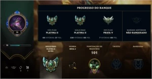 Conta PLATINA Smurf - League of Legends LOL