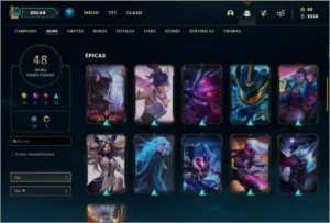 Conta com Warwick cinzento - League of Legends LOL