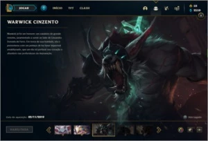 Conta com Warwick cinzento - League of Legends LOL