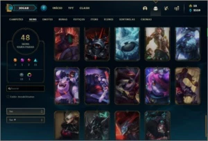 Conta com Warwick cinzento - League of Legends LOL