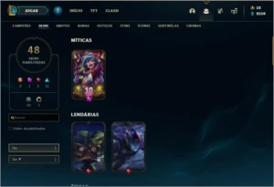 Conta com Warwick cinzento - League of Legends LOL