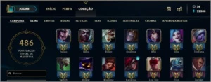 VENDO CONTA DO LOL!! 154 SKIN, TODOS OS CHAMP, PLAT V solo - League of Legends