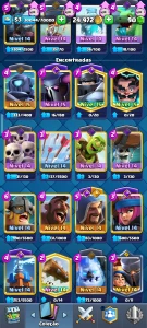Conta de Clash Royale, todas as cartas desbloqueadas.