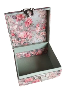 Mini Porta-Joias Floral para Viagem - Artesanato e Personalizados