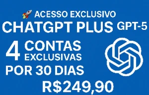 4 Contas Chatgpt Plus Exclusivas – 30 Dias De Assinatura - Premium