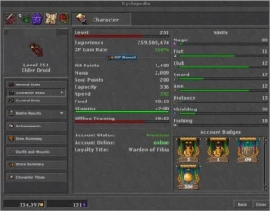SELL ED 251 SERDEBRA - Tibia