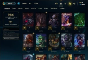 Conta prata 3 com 60 skins e 81 champs - League of Legends LOL