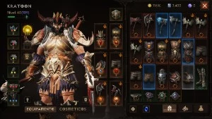 Conta Diablo Immortal Bárbaro, 109 Excelência, Srv Oza