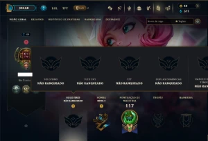 Unranked com 35 Champs e 9 Skins - League of Legends LOL